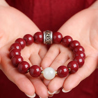 Purple Cinnabar Six - Character Mantra Bracelet