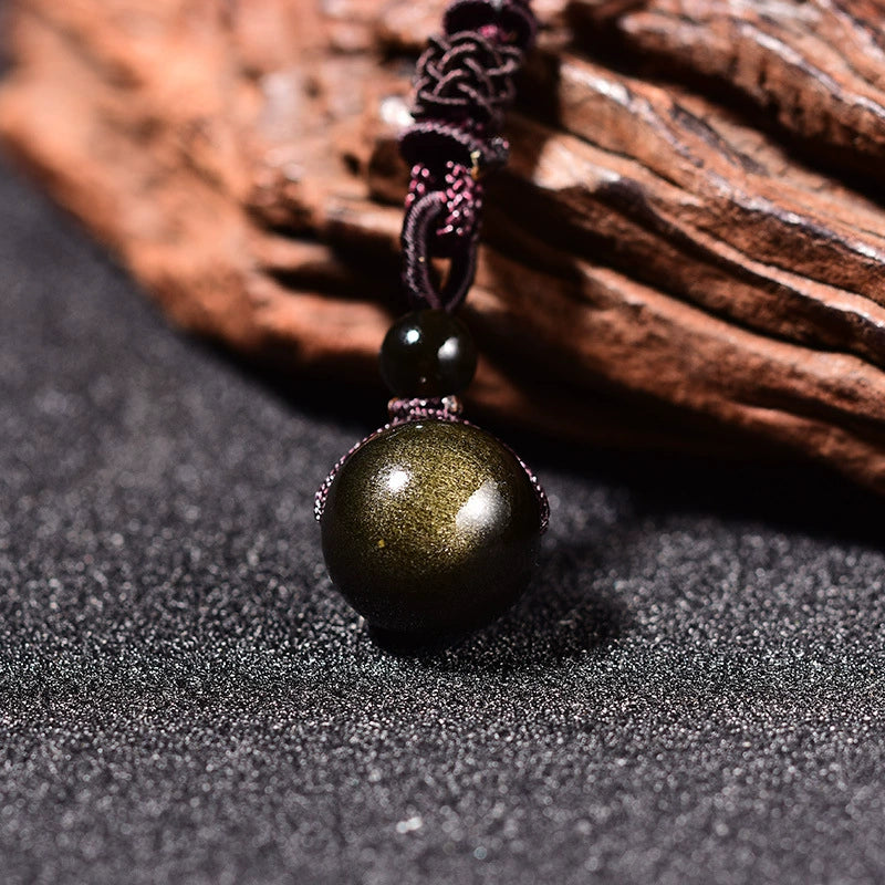 Rainbow Obsidian Necklace - Eye of Truth