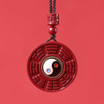 Purple Cinnabar Taiji Eight - Trigram Pendant