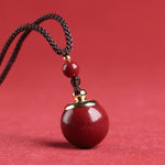 Purple Cinnabar Ga'u Vase Pendant