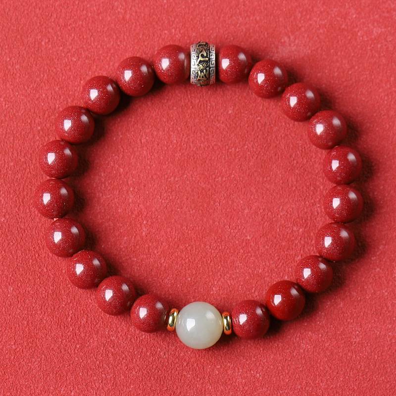 Purple Cinnabar Six - Character Mantra Bracelet