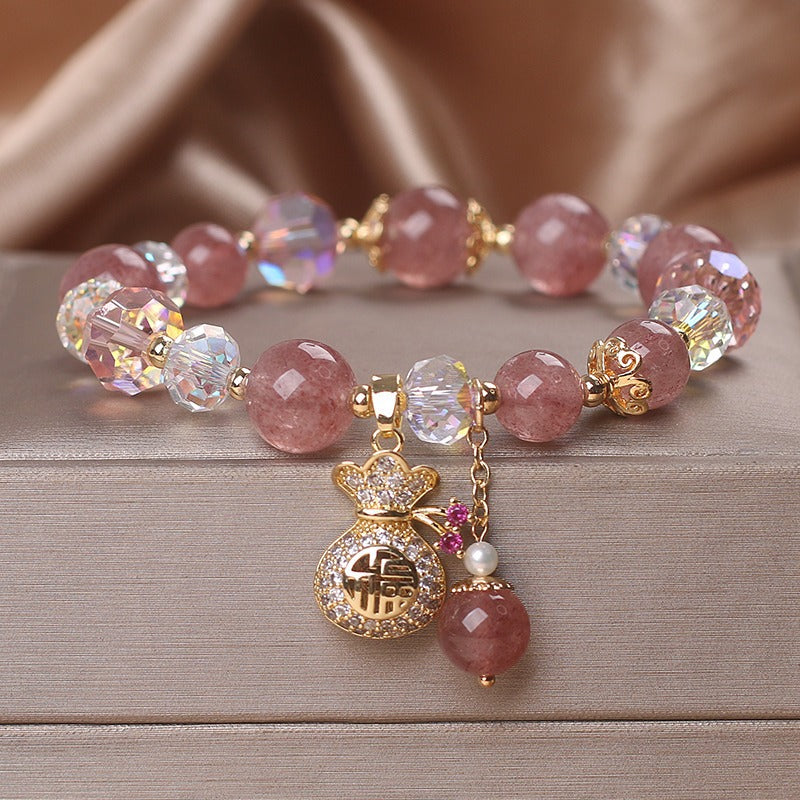 Strawberry quartz is uncommon among crystals.
