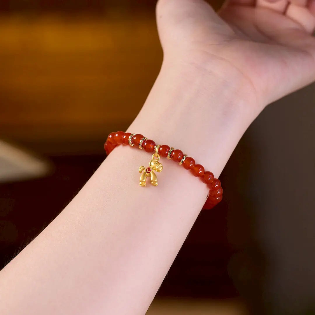 2026 Zodiac Horse Wealth Agate Bracelet - Vermith