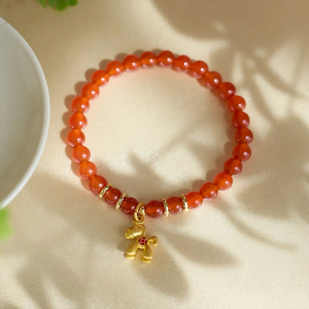 2026 Zodiac Horse Wealth Agate Bracelet - Vermith