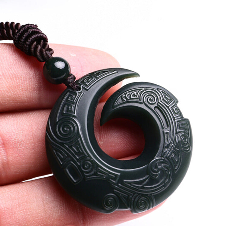 Hetian Jade Pendant Manifesting Necklace