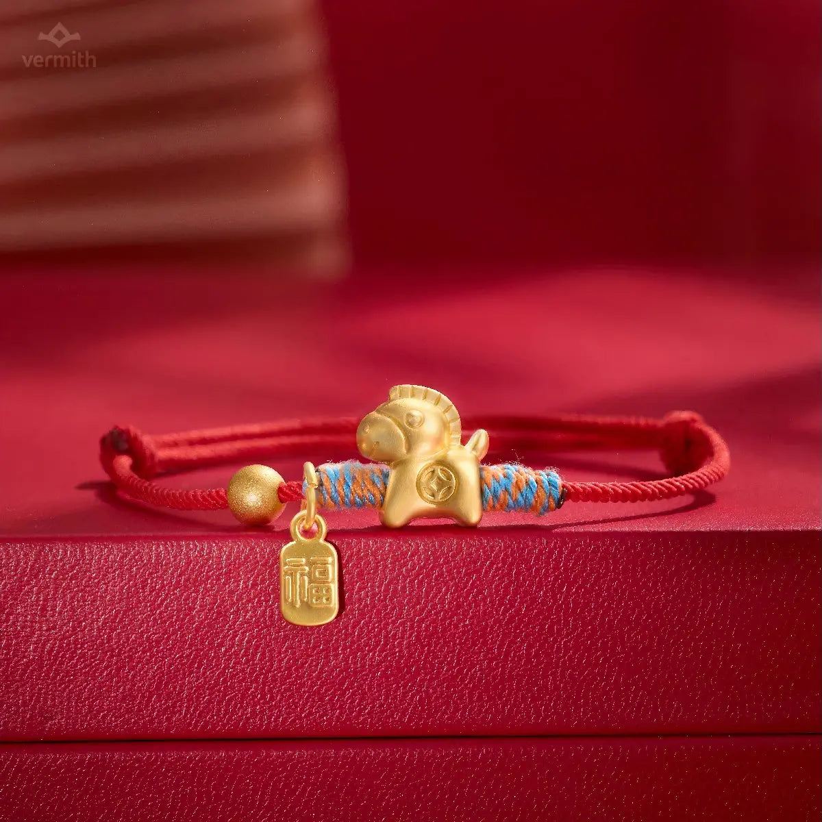 2026 Year of the Horse Handwoven Birth Year Red String Bracelet - Vermith