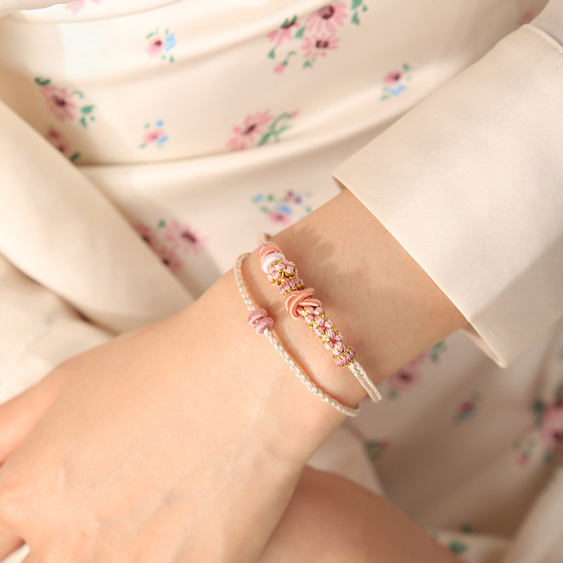 Layered Double-Strand Detachable DIY Handwoven Bracelet (Multi-Color Options) - Vermith