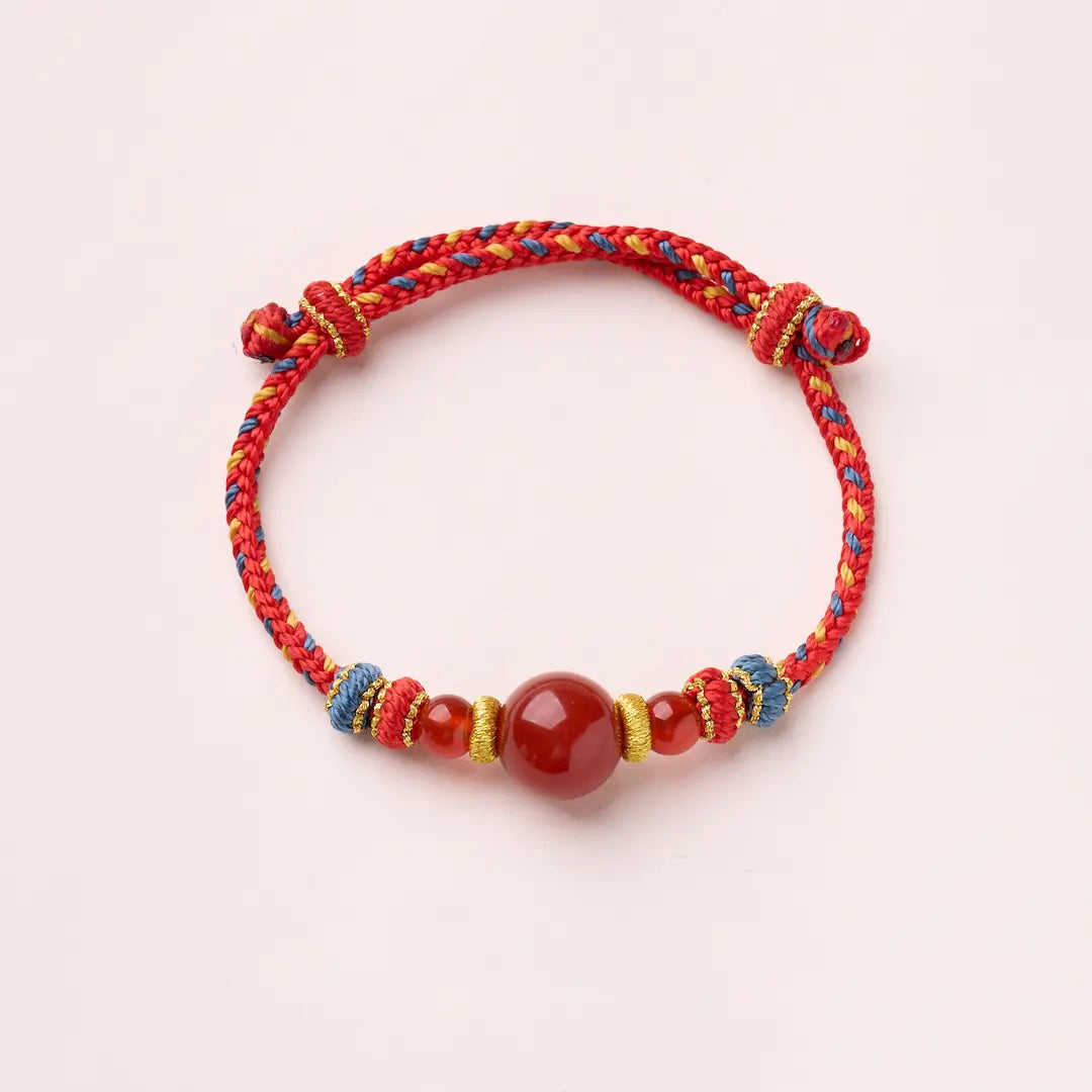Red Agate Good Luck Red String - Vermith