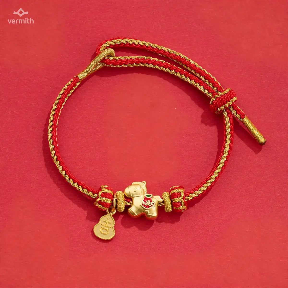 2026 Year of the Horse Sui Sui Knot Red String Bracelet - Vermith
