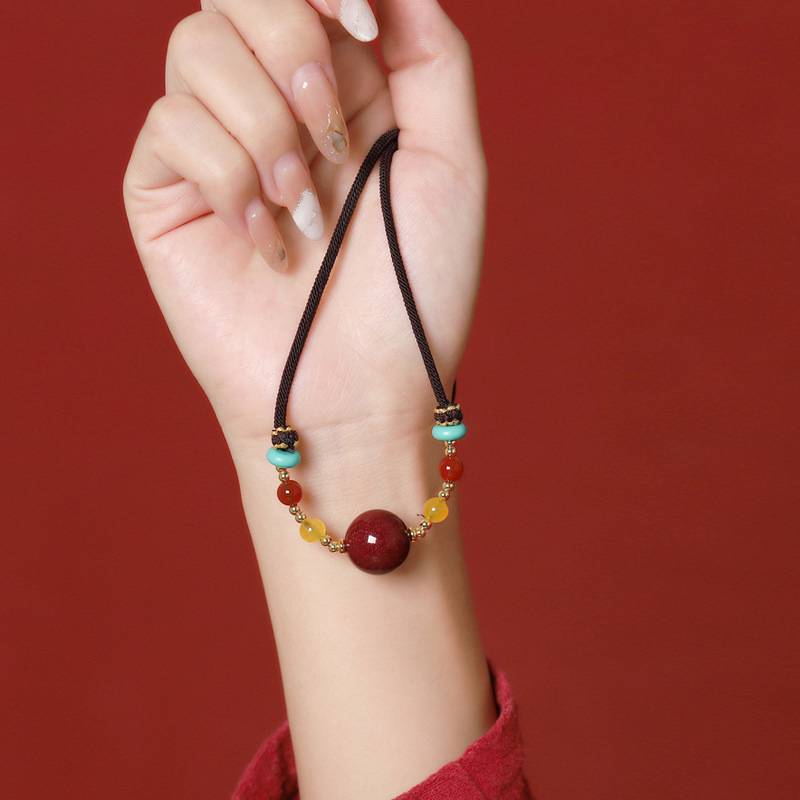 Purple Cinnabar Perfect Harmony Fortune-turning Bead Pendant