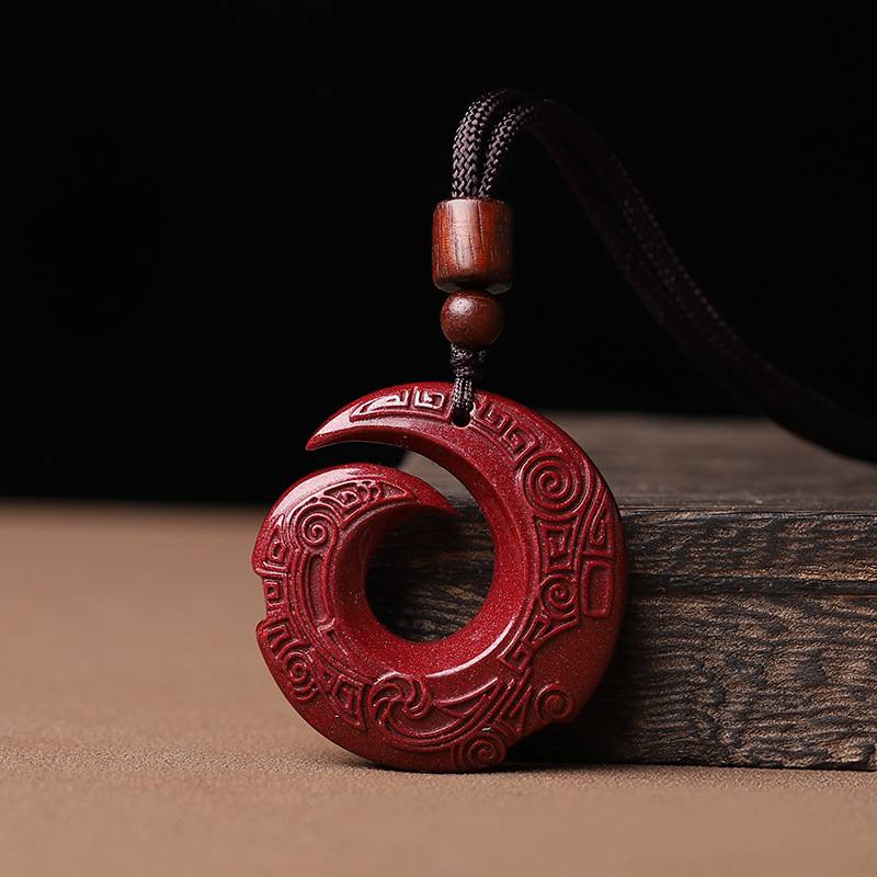 Purple Cinnabar Luck-turning Pendant