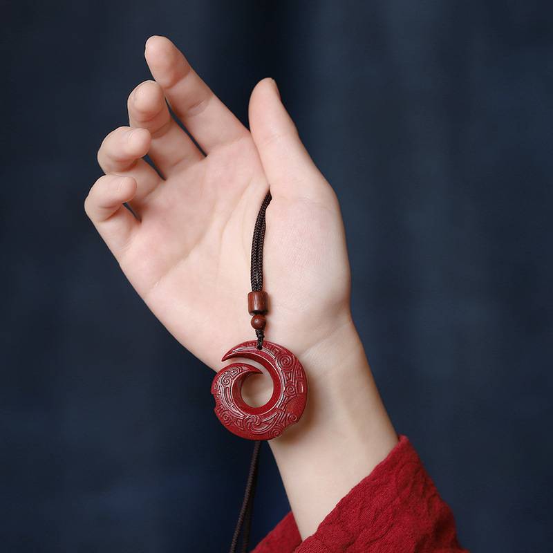 Purple Cinnabar Luck-turning Pendant