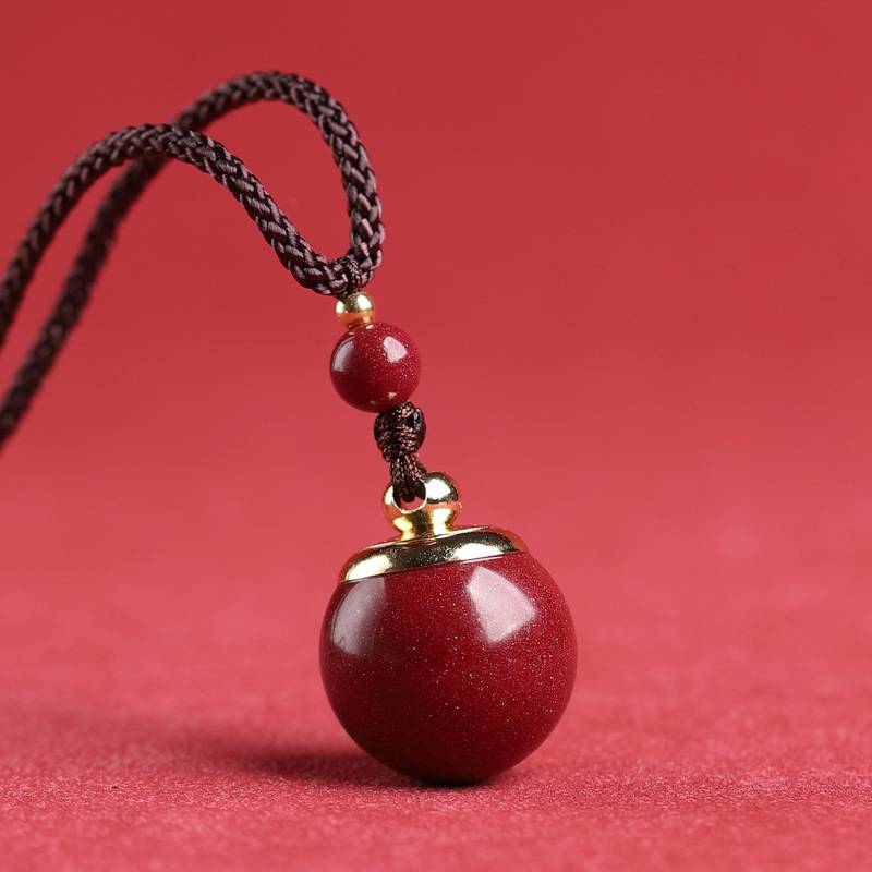 Purple Cinnabar Ga'u Vase Pendant