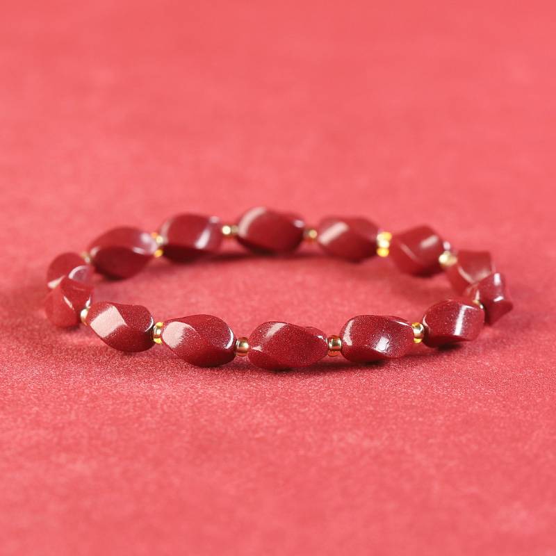 Purple Cinnabar Freeform Fortune Turning Bracelet