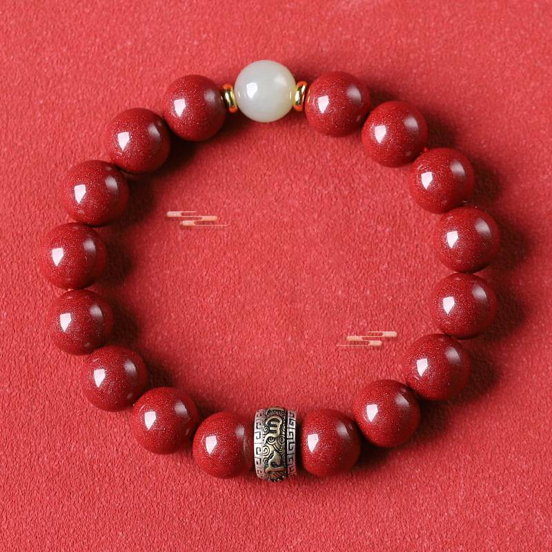 Purple Cinnabar Six - Character Mantra Bracelet