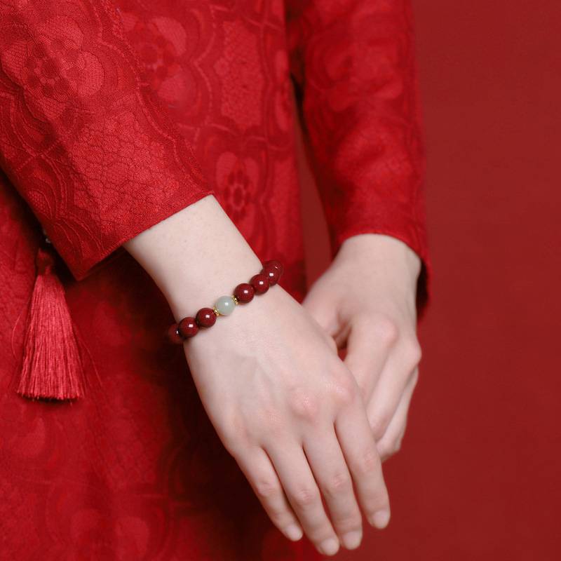 Purple Cinnabar Six - Character Mantra Bracelet