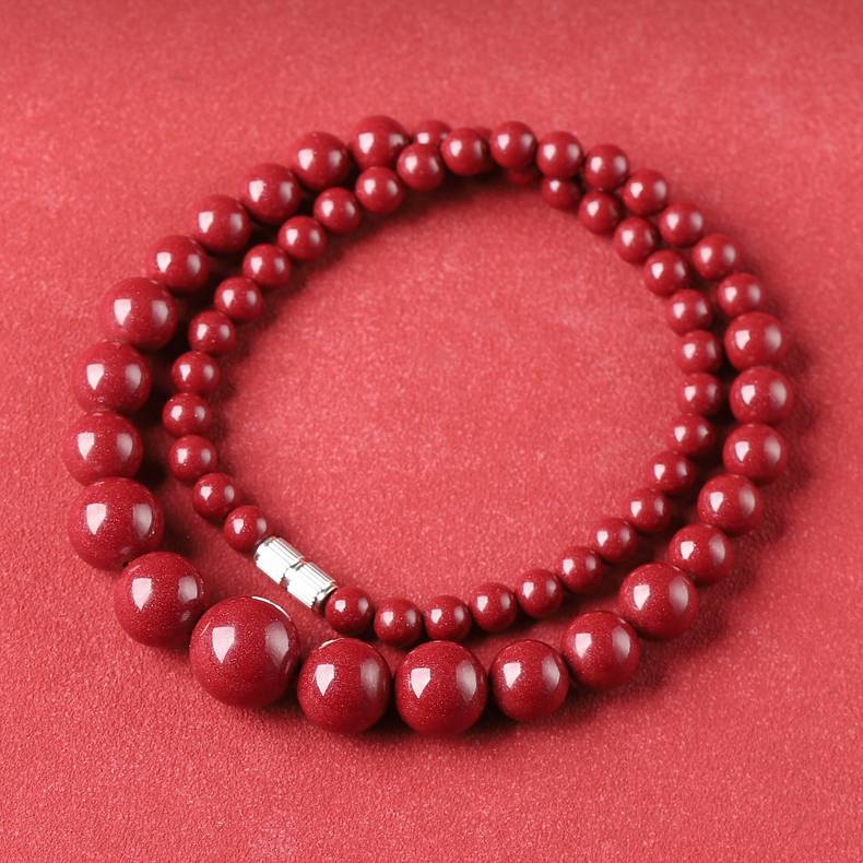 Purple Cinnabar Necklace